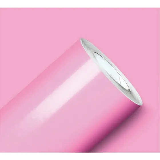 Adesivo Vinil Envelopamento Móveis Vidro Fogão Rosa Claro 1m X 50cm