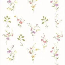 Papel De Parede Adesivo Floral Rosa De Fundo Branco Decorativo Lavável para Quarto Sala 3m