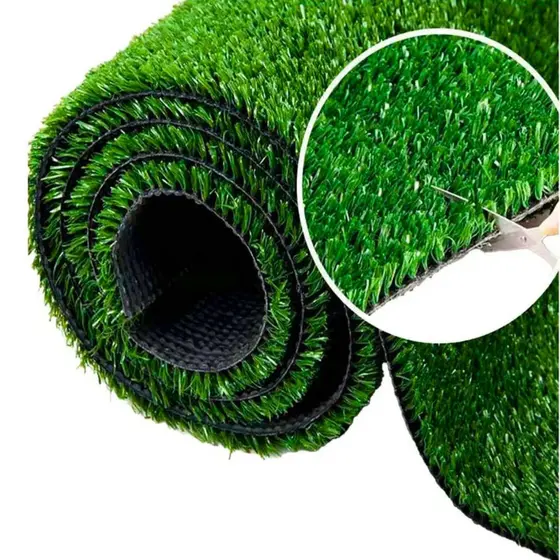 Grama Sintética 7mm Tapete Decorativo Jardim Identico ao Natural 200cm x 50cm