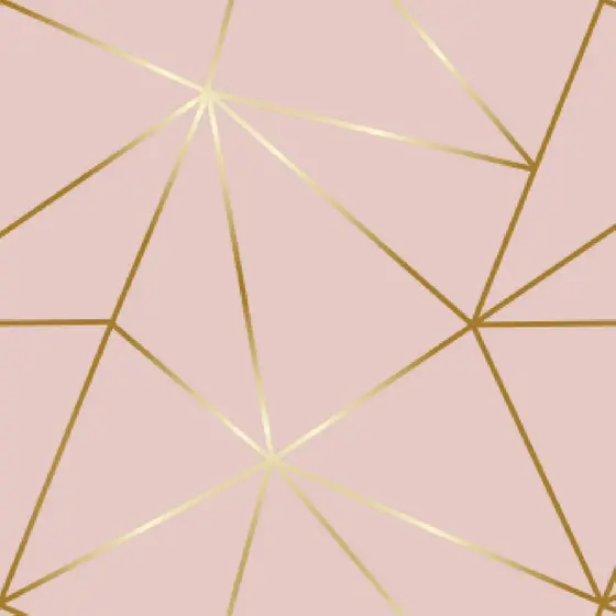Papel De Parede Zara Rosê Fio Gold Ouro Auto Colante 3m
