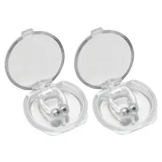 Kit com 2 Aparelho Clipe Nasal Anti Ronco Magnético Apnéia com Estojo