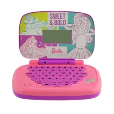 Brinquedo Laptop Minigame Infantil Educativo Barbie Bilíngue Candide - 1812