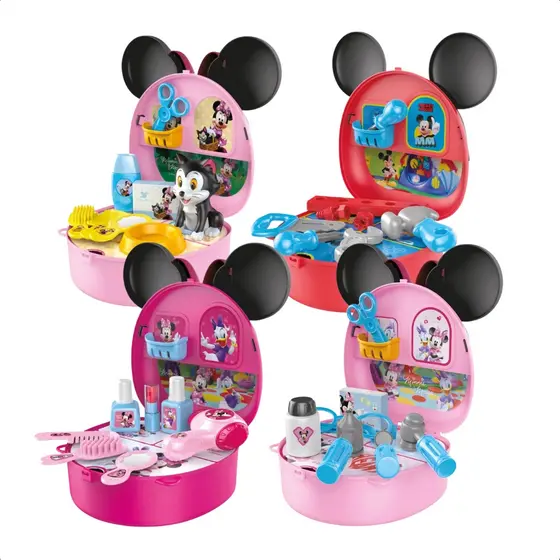 Brinquedo Maleta com Alça Vários Modelos com Acessórios Faz de Conta Diversão Brincadeira - Multikids