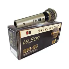 Microfone Profissional SM58 Plus Champagne Metálico Cabo XLR 5M Leson - 2AM058PLI+