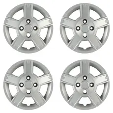 Calota Aro 14" cor Prata Mod Fiesta Hatch/Sedan 2008/10 (Jogo c/ 4 Calotas) Grid - 014CB-PTA-E