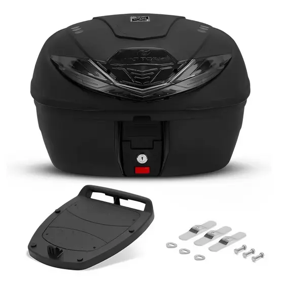 Baú Bauleto Moto Traseiro 35 Litros Smart Box 4 Universal Preto Lente Fumê - Pro Tork BP-12FM