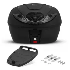 Baú Bauleto Moto Traseiro 35 Litros Smart Box 4 Universal Preto Lente Fumê - Pro Tork BP-12FM