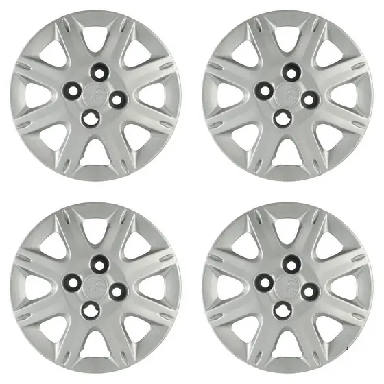 Calota Aro 13" cor Prata Mod Uno Way Economy 08/09 (Jogo c/ 4 Calotas) Grid - 072CB-PTA-E