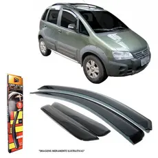 Calha de Chuva Fiat Idea 2005 até 2016 4 portas TG Poli - 24012