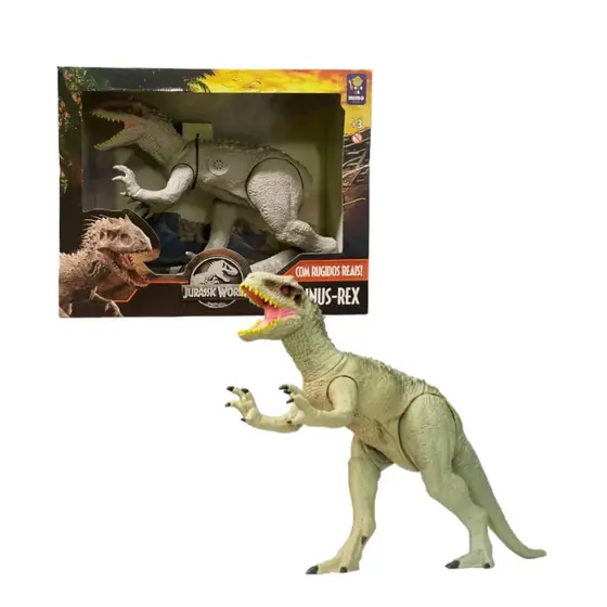 Boneco Dinossauro Indominus Rex Jurassic World Gigante com Som Mimo Toys - 0746