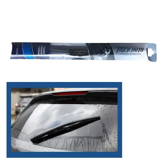 Palheta Limpadora de Silicone Universal 16" Polegadas Para Traseira do Veículo Tiger Auto - 0503016