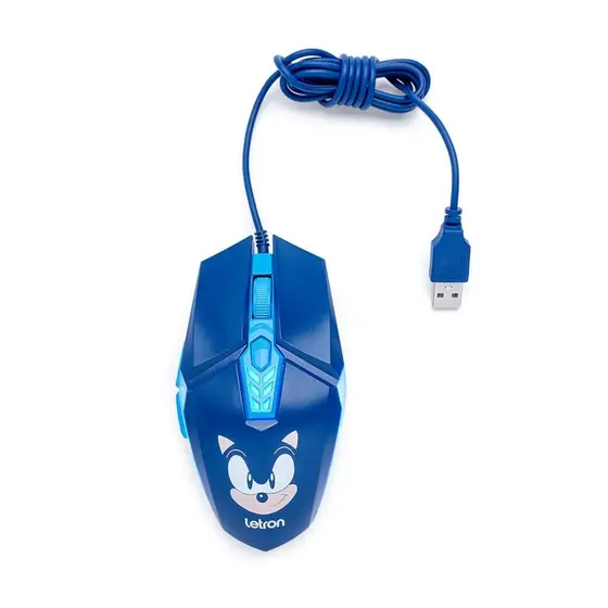 Mouse Gamer RGB 6 Botões 3600 Dpi Sonic Letron Leo&Leo Leonora - 10313