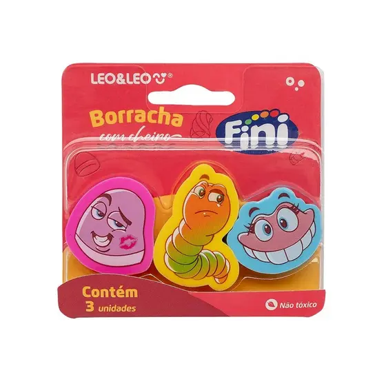 Mini Borracha com Aroma Fini - Blister com 3 unidades Leo&Leo Leonora - 10347