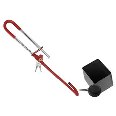 Kit Antifurto Trava de Volante / Pedal Algema + Bloqueador com Led