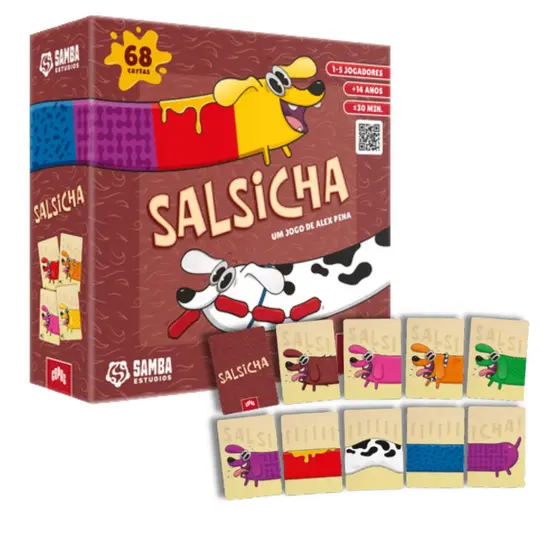 Jogo de Cartas Infantil Salsicha 1 a 5 Jogadores Copag - 36031