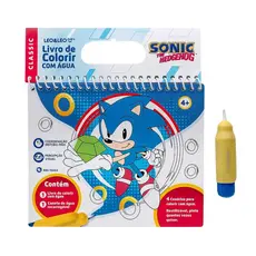 Livro de Colorir com Água Sonic + Caneta de Água Recarregável Leo&Leo Leonora - 10365