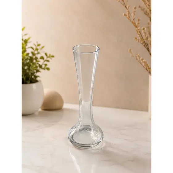 Vaso Solitário De Vidro - Vaso Decorativo Elegante
