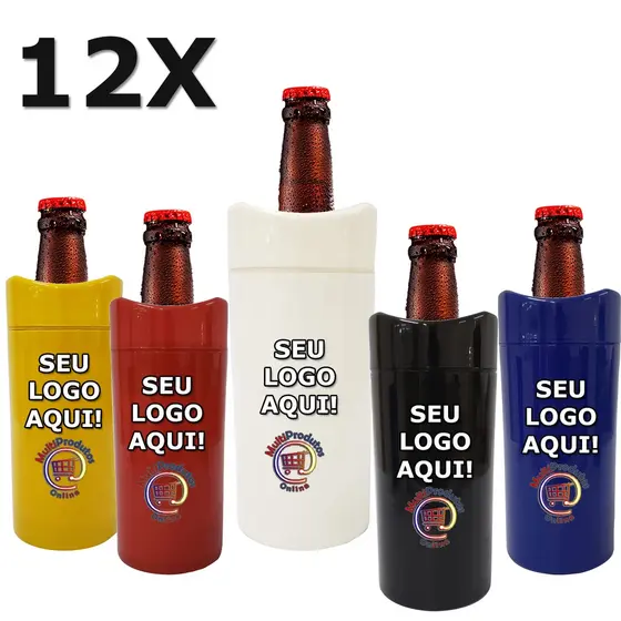 Porta Garrafa Camisinha Cerveja 600ml Personalizado 12 Und