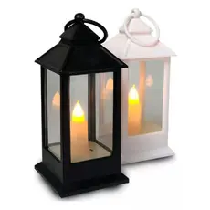 Vela Decorativa Eletronica De Led Lamparina A Bateria 15x5,5cm - Kit 12