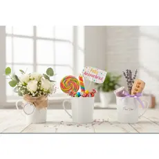 Kit 10 Canecas 400ml Plástico Personalizadas | Festas Crianças Merenda Cantina Escola Brindes