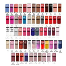 Kit 45 Esmaltes Efeito Gel Bella Brazil - Seca sem Cabine - Mais Durabilidade