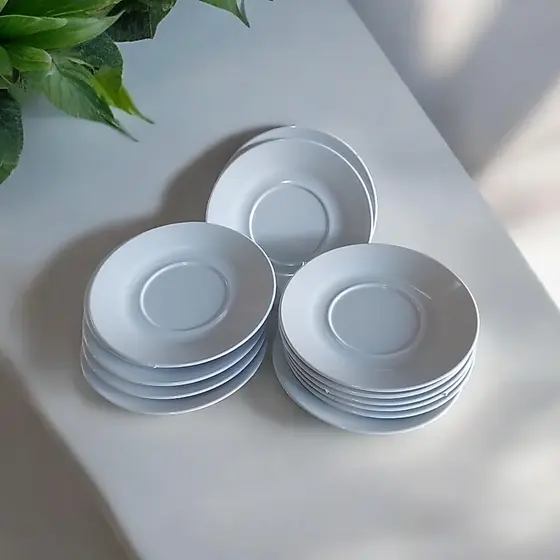 5 Pires Acrílico Branco Café Cozinha 12cm Cozinha Resistente Reutilizavel