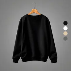 Moletom Gola Redonda Blusa De Frio Básico Careca Casaco  Flanelado Unissex Liso Algodão Envio Imediato - WK WORLD