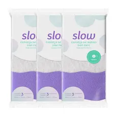 Conjunto 9 Esponjas De Banho Esfoliante Duo Face Slow