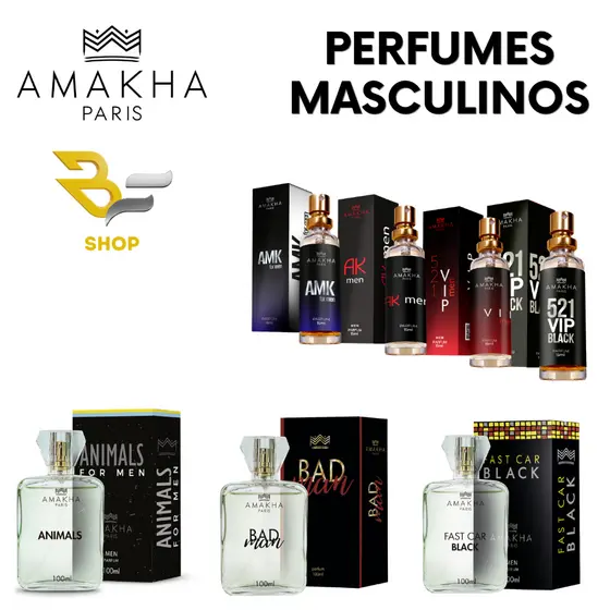 Perfumes Masculinos Amakha Paris 15ml | Escolha o Seu Favorito | Diversas Fragrâncias