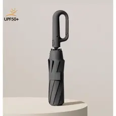 Guarda-chuva Automático Proteção Solar UV Dobrável Anel de Fivela Com Black