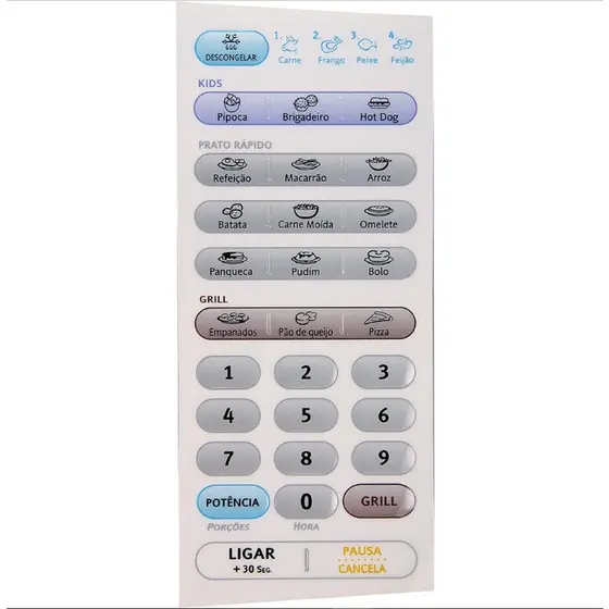 MEMBRANA MICROONDAS ELECTROLUX ME28G 21.20.004