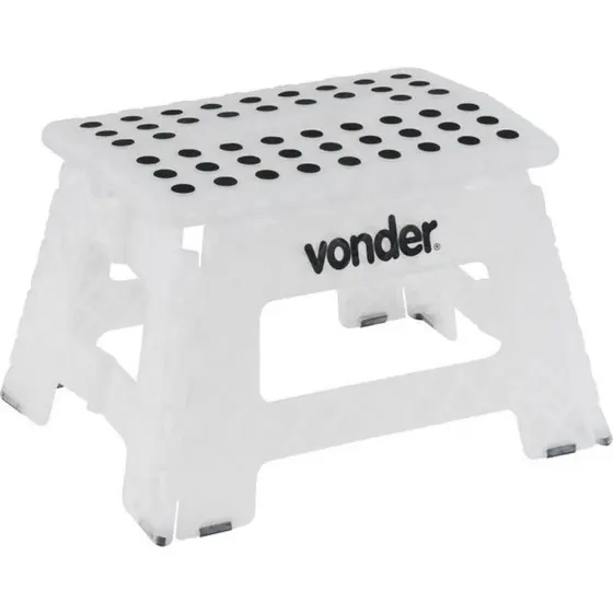 Banqueta Plástica Multiuso Dobrável Capacidade 150 KG VONDER