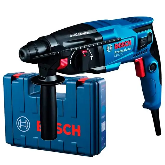 Martelete Perfurador Rompedor SDS-PLUS 720W c/ Maleta GBH 220 BOSCH