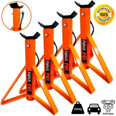 Cavalete Mecânico Automotivo 2 TON Kit 4 Peças EV1002AZ | EV1002LR EVALD