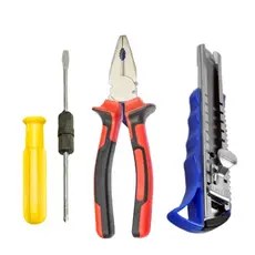 KIT de Chaves e Ferramentas Chave Philips & Fenda Estilete Alicate