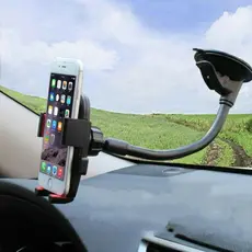 Suporte Veicular Para Celular 360º Fixação Ventosa Haste Firme Ajustável