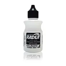 Tinta para Carimbo 40ml preta vermelha azul - Radex - para Papel / Papelão / Kraft