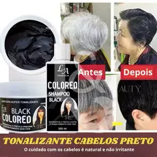 Kit Máscara Tonalizante 300G + Shampoo Tonalizante 300ML - DUSK