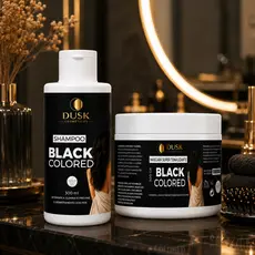 SHAMPOO TONALIZANTE 300ml + MÁSCARA TONALIZANTE 300G CABELOS PRETOS TONALIZADOS