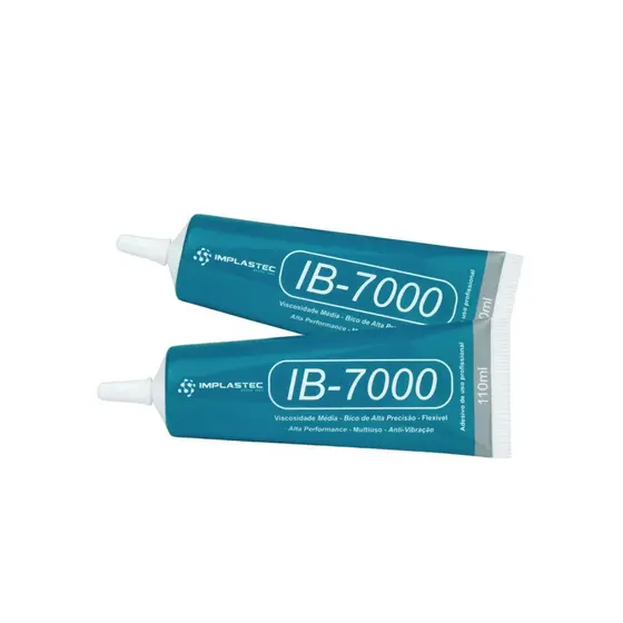 Kit 2 Cola Adesiva Multiuso Transparente Implastec IB-7000 110ml