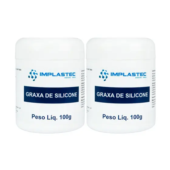 Kit 2 Graxa de Silicone Dielétrica Pote 100g Implastec