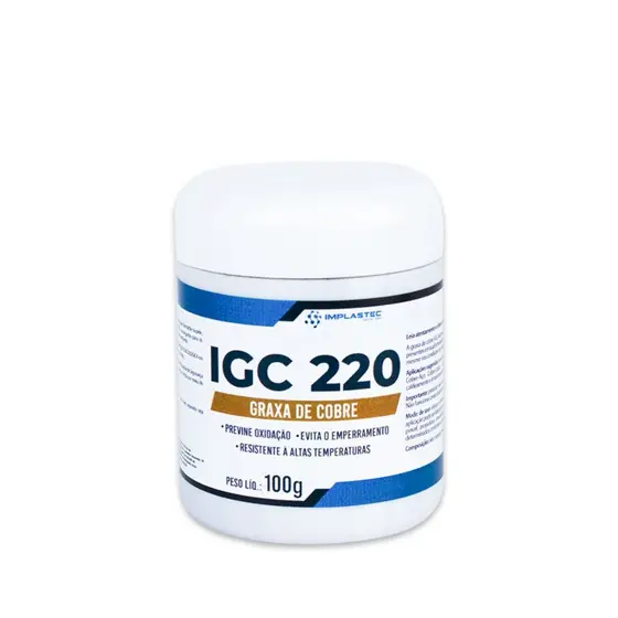 Graxa de Cobre IGC Anti Seize Pote 100G Implastec