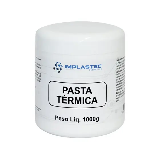 Pasta Térmica De Silicone Branca Implastec Pote 1kg