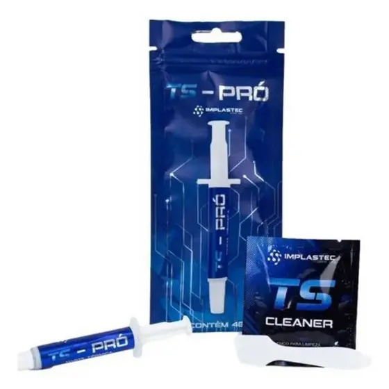 Pasta Térmica Ts-Pro Implastec 4g Condutividade Térmica 6.2w/m.k Pc Processador PS3 PS4 Xbox