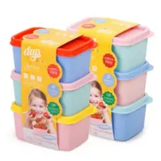 Kit 3 Potes Herméticos 250ml Kids Lancheira Resistente Dup