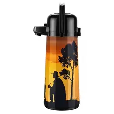 Garrafa Térmica 1,8L Inox Decorada Café Chá Água Invicta