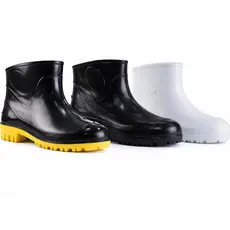 Galocha Bota PVC Impermeável Antiderrapante Cano Curto CA EPI Motoboy Chuva Limpeza Faxina Trabalho