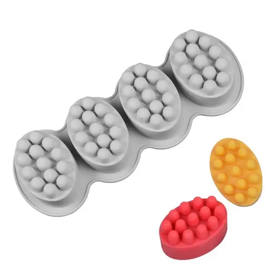 Forma Silicone Sabonete Artesanal Molde Sabonete Massageador