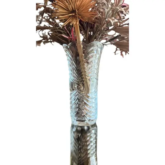 Vaso Decorativo em Vidro Lapidado
