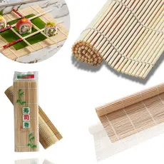 Sushi Mat Esteira Enrolar Sushi 24cm Quadrado Bambu Sudare comida Japonesa